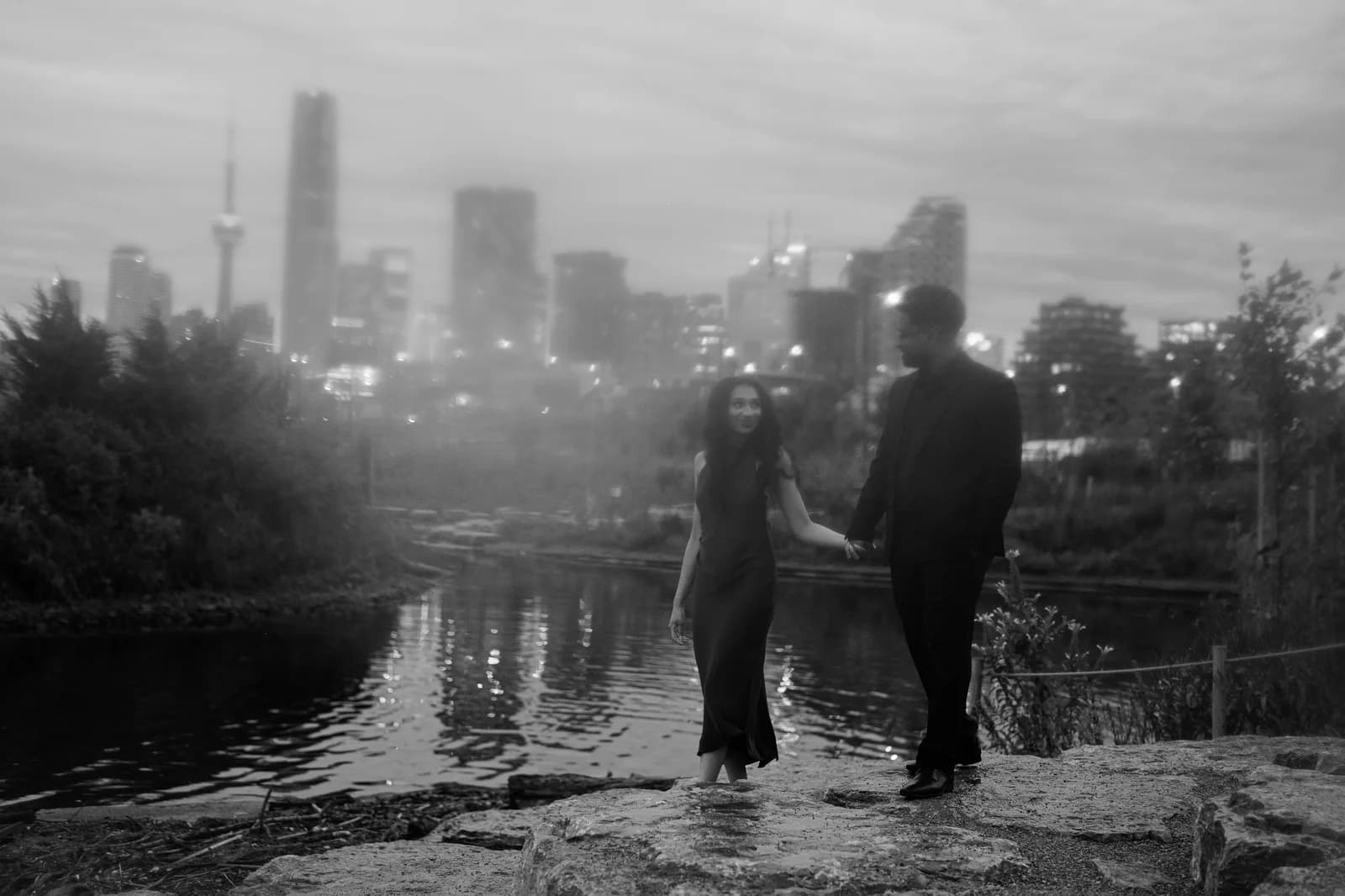 Prewedding at RC Harris & Toronto Skyline