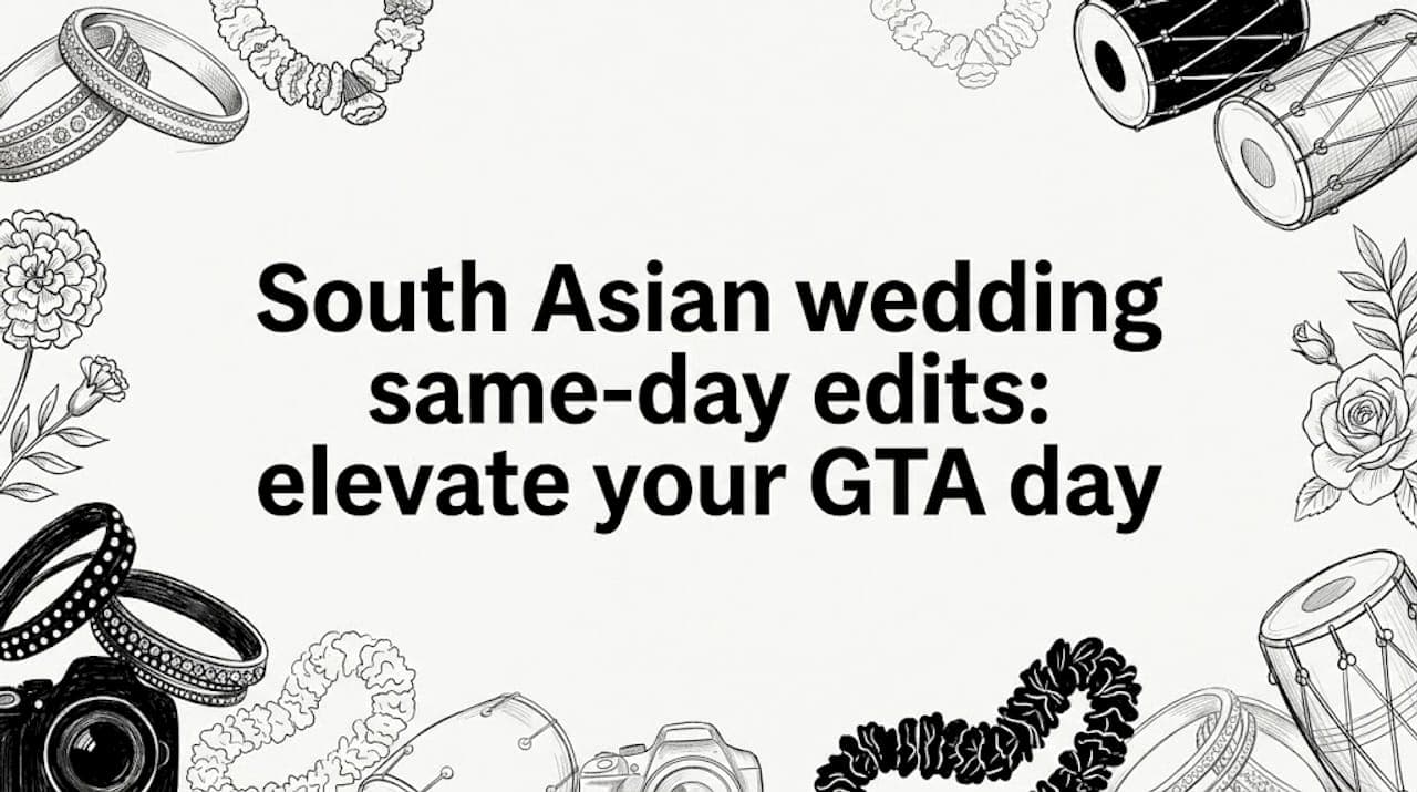 South Asian wedding same-day edits: elevate your GTA day