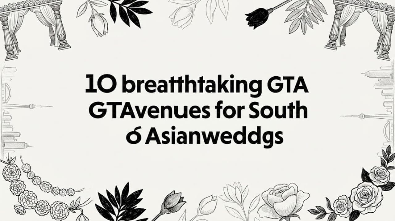 10 breathtaking GTA venues for South Asian weddings
