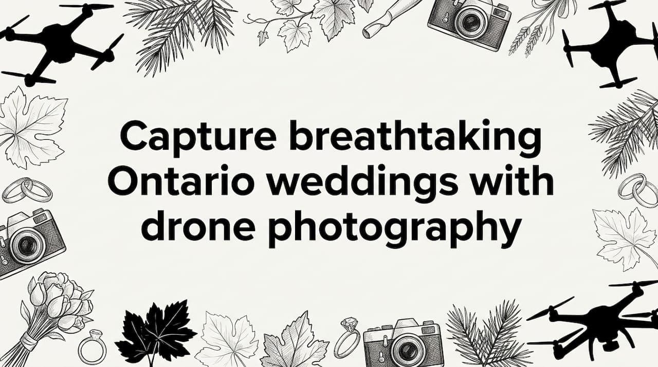 Capture breathtaking Ontario weddings with drone photography