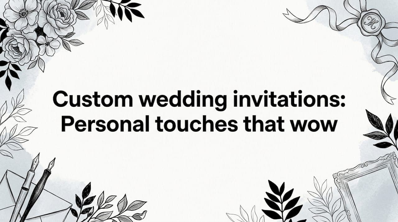 Custom wedding invitations: Personal touches that wow