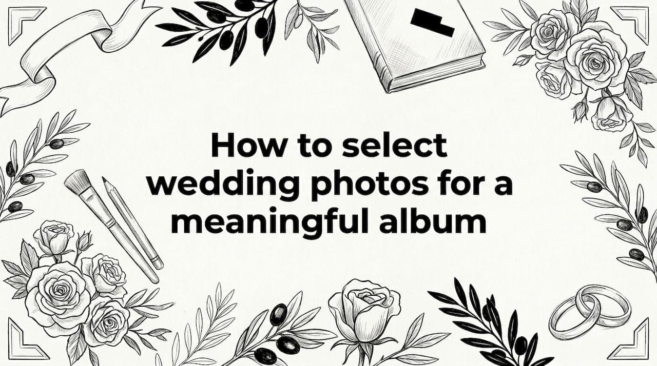 How to select wedding photos for a meaningful album