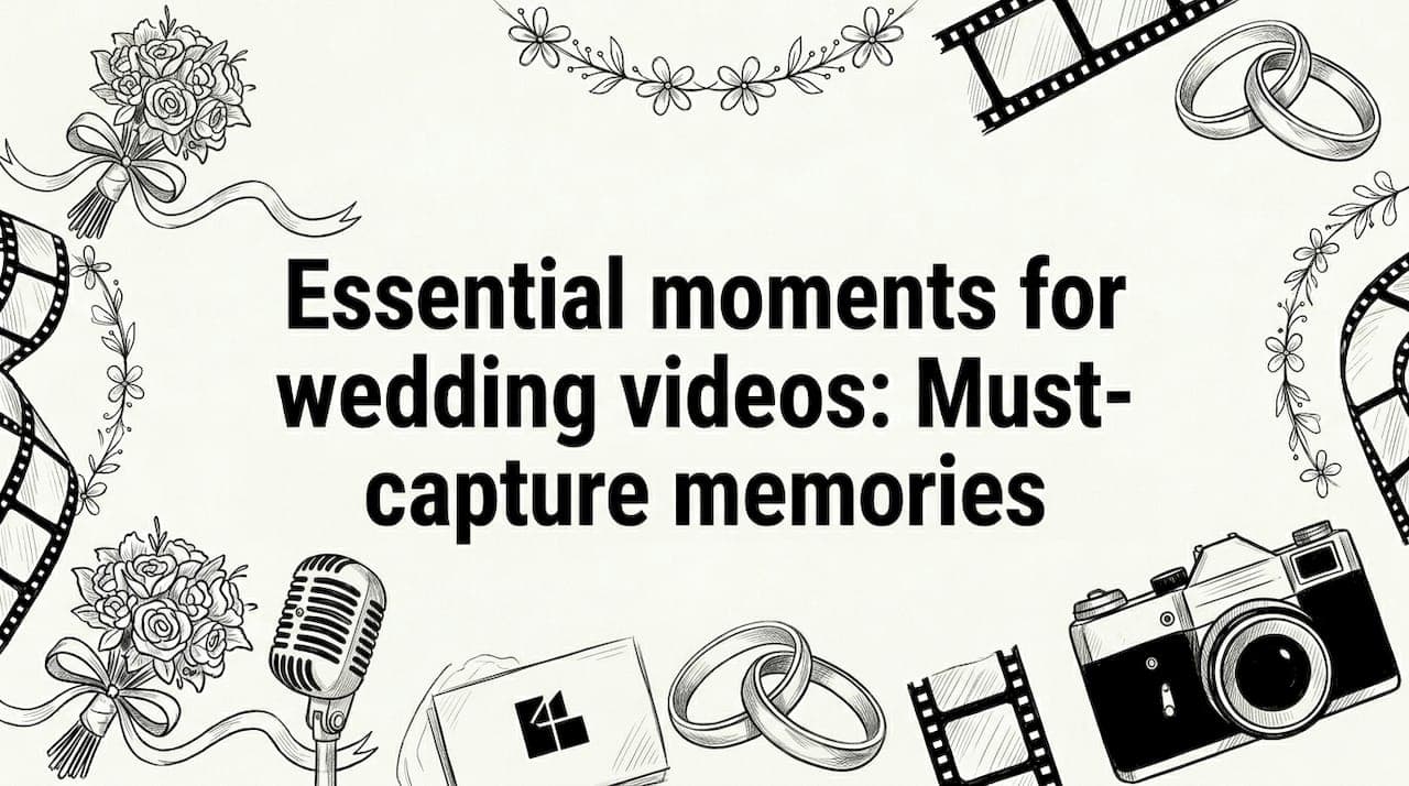 Essential moments for wedding videos: Must-capture memories