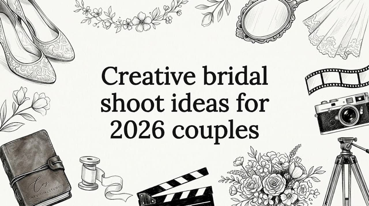 Creative bridal shoot ideas for 2026 couples