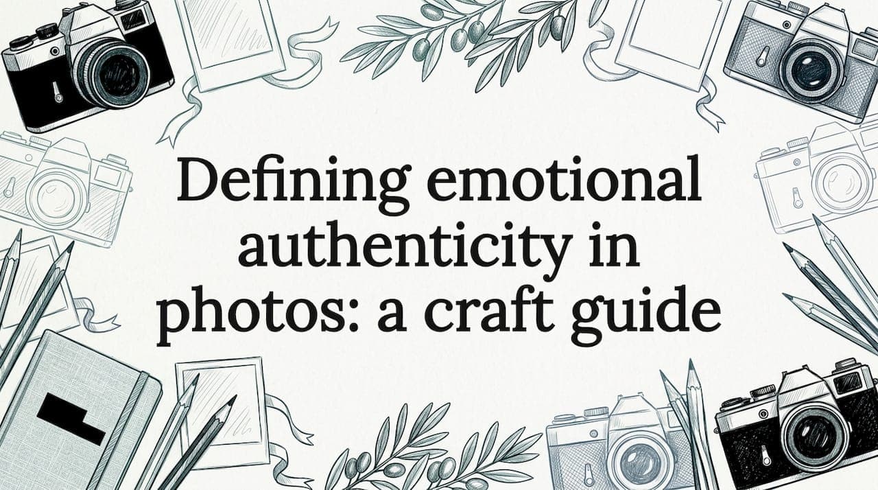 Defining emotional authenticity in photos: a craft guide