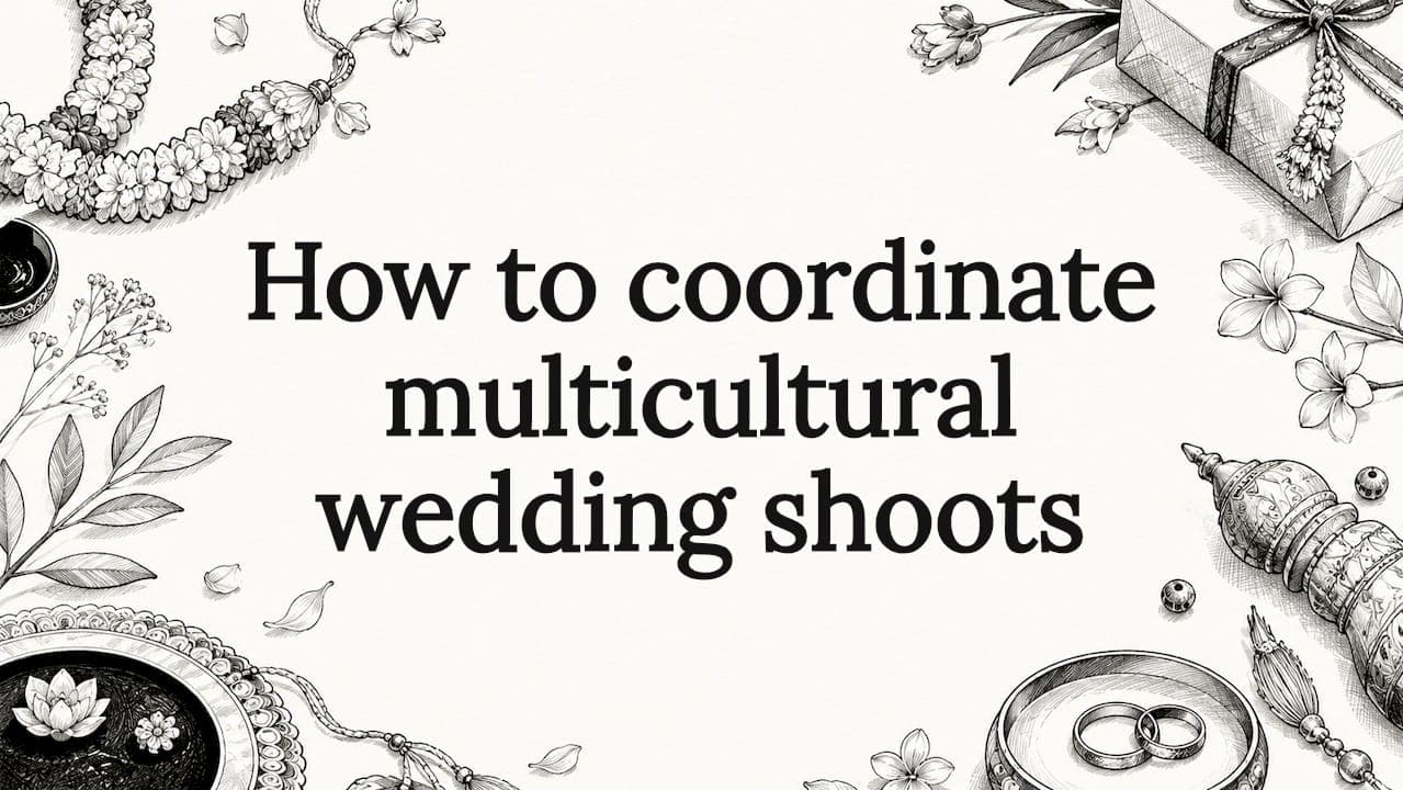 How to coordinate multicultural wedding shoots