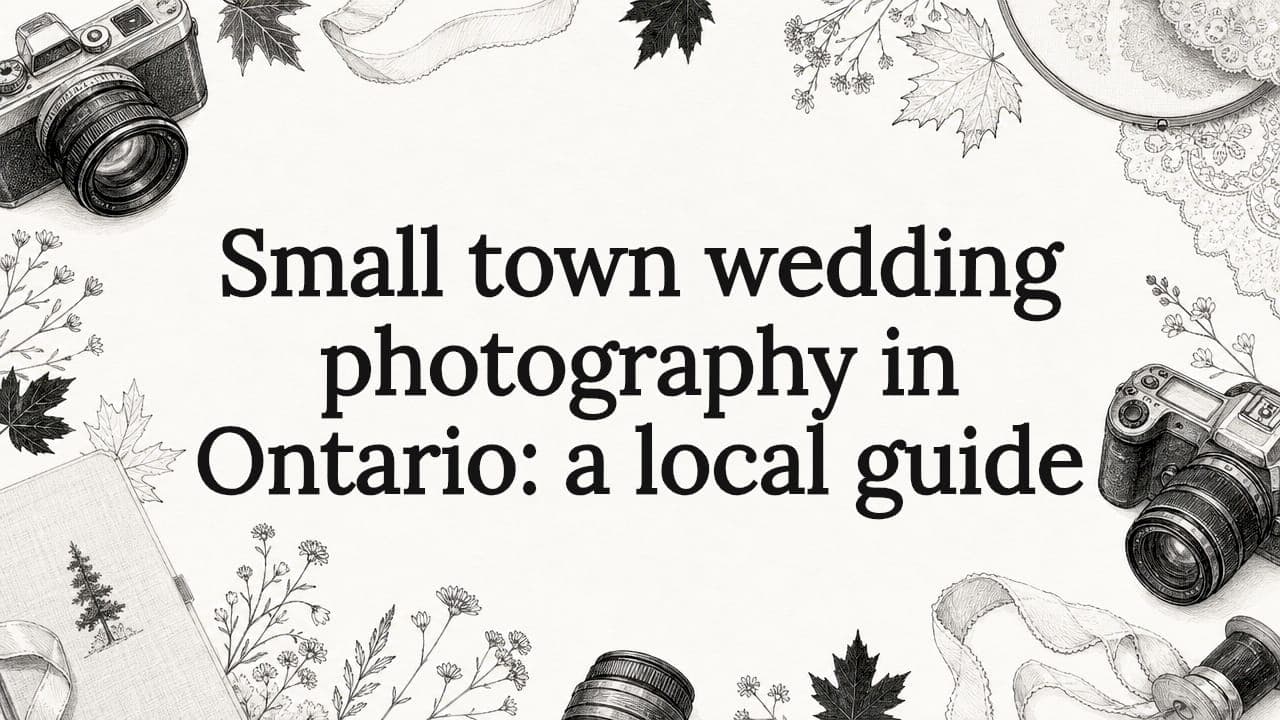 Small town wedding photography in Ontario: a local guide