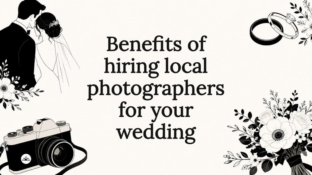 Benefits of hiring local photographers for your wedding