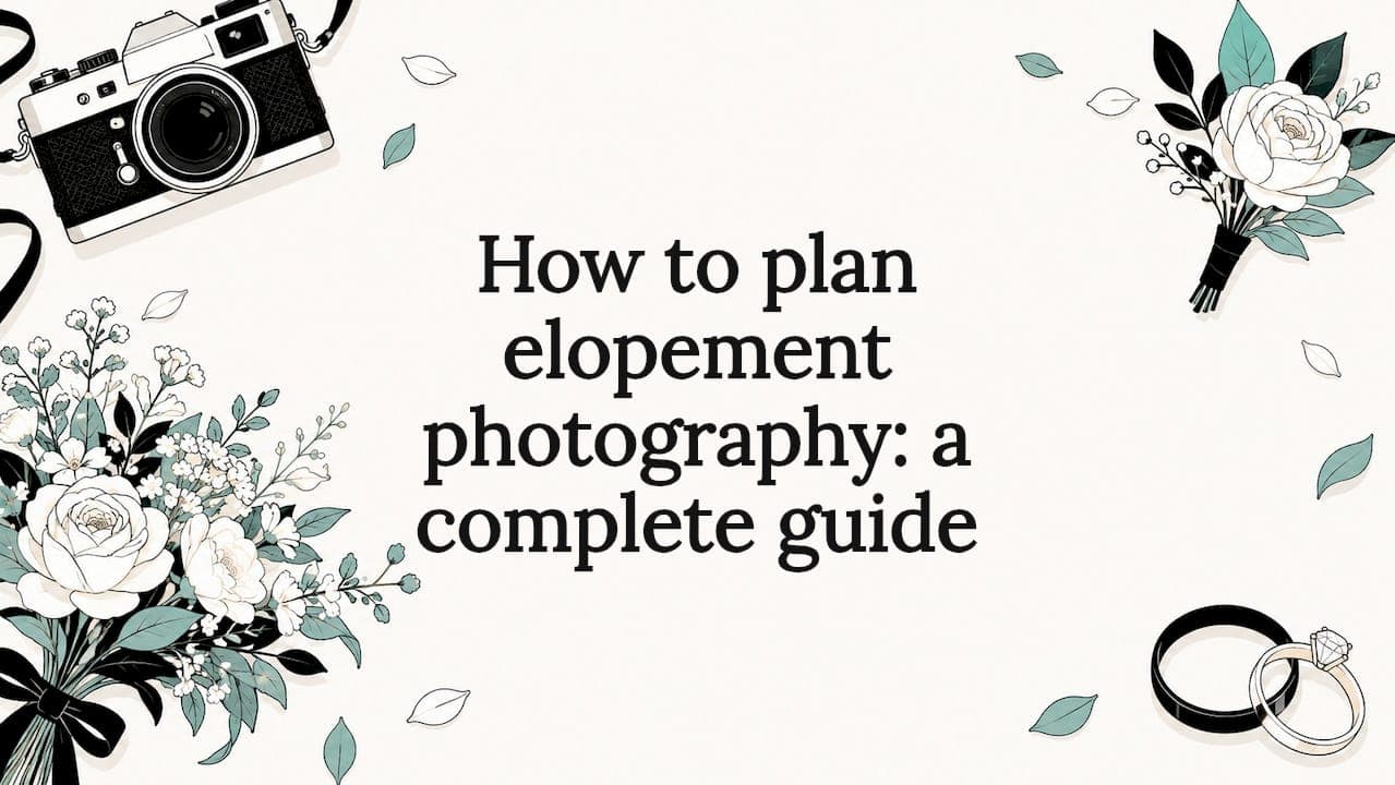 How to plan elopement photography: a complete guide