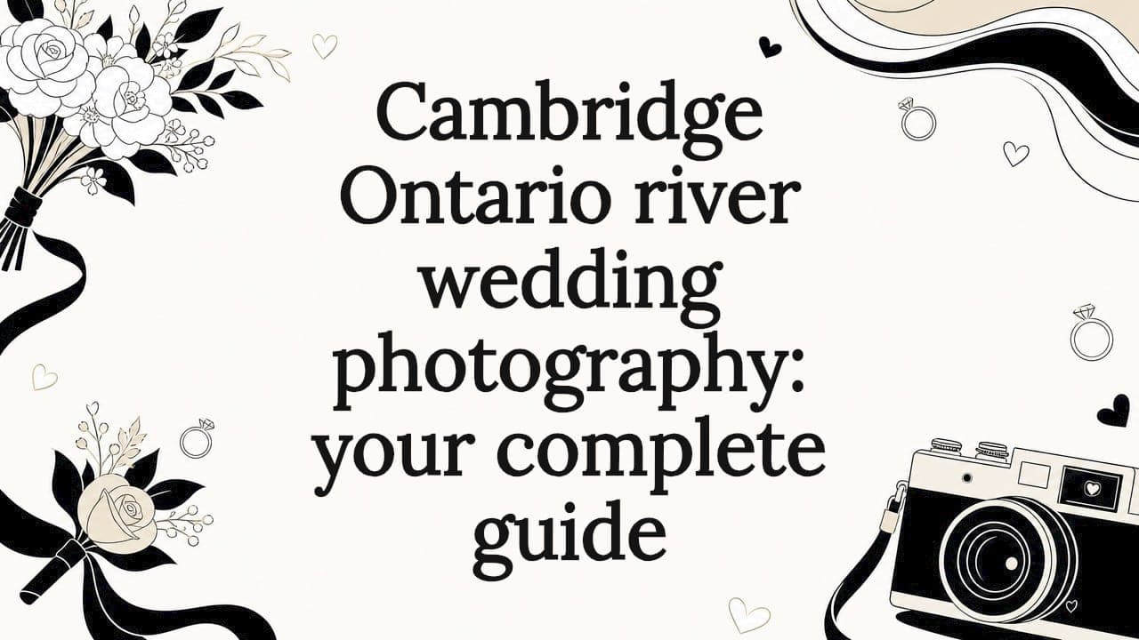 Cambridge Ontario river wedding photography: your complete guide