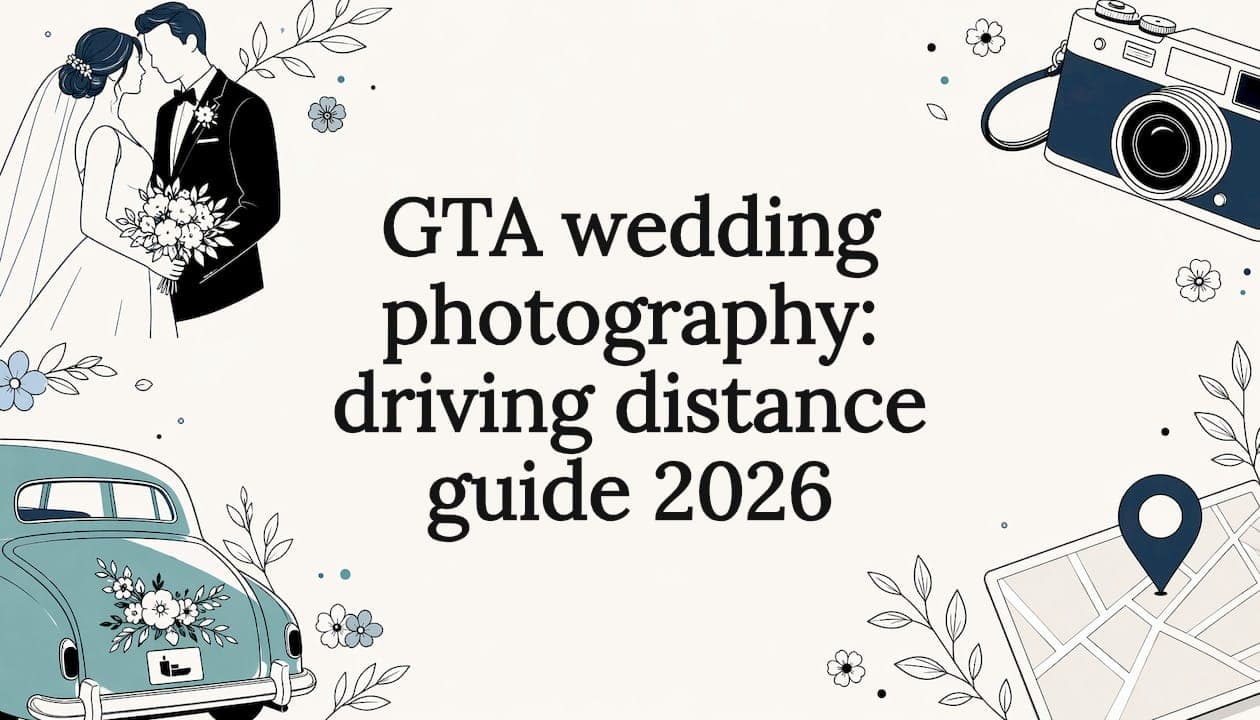 GTA wedding photography: driving distance guide 2026